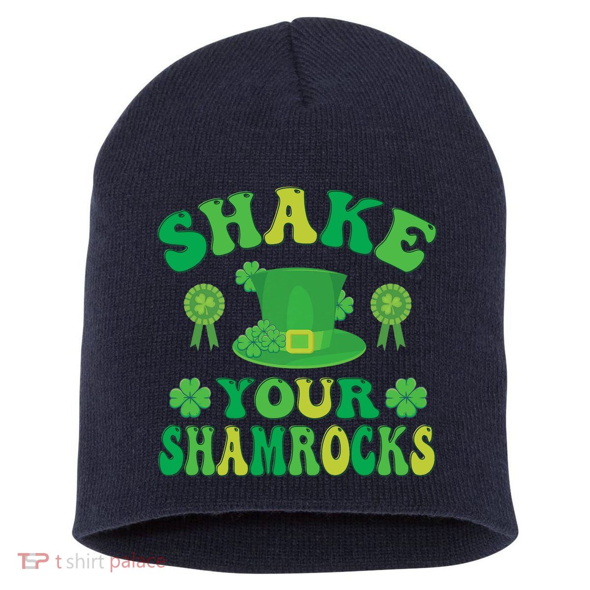 St Patricks Day Premium Short Acrylic Beanie