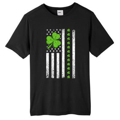 St Patrick's Day Irish American Flag Great Gift Tall Fusion ChromaSoft Performance T-Shirt