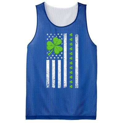 St Patrick's Day Irish American Flag Great Gift Mesh Reversible Basketball Jersey Tank