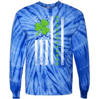 St Patrick's Day Irish American Flag Great Gift Tie-Dye Long Sleeve Shirt