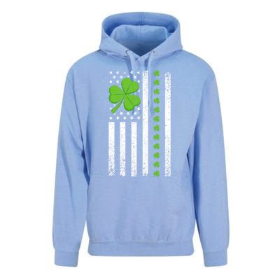 St Patrick's Day Irish American Flag Great Gift Unisex Surf Hoodie