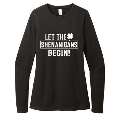 St Patricks Day Shirts Let The Shenanigans Begin Tie Dye Womens CVC Long Sleeve Shirt