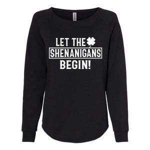 St Patricks Day Shirts Let The Shenanigans Begin Tie Dye Womens California Wash Sweatshirt