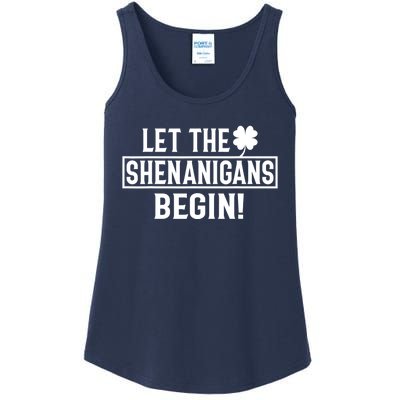 St Patricks Day Shirts Let The Shenanigans Begin Tie Dye Ladies Essential Tank