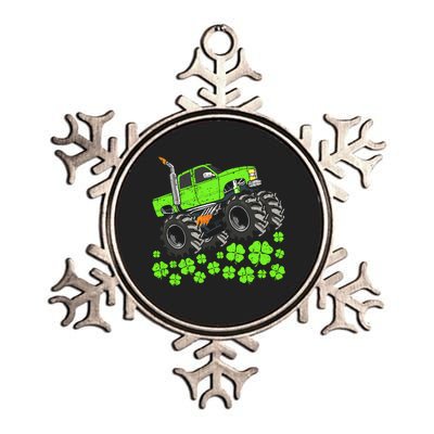 St Patricks Day Lucky Monster Truck Metallic Star Ornament