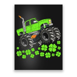 St Patricks Day Lucky Monster Truck Poster