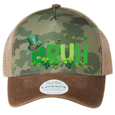 Saint Patricks Day Bruh St Pattys Day Legacy Tie Dye Trucker Hat
