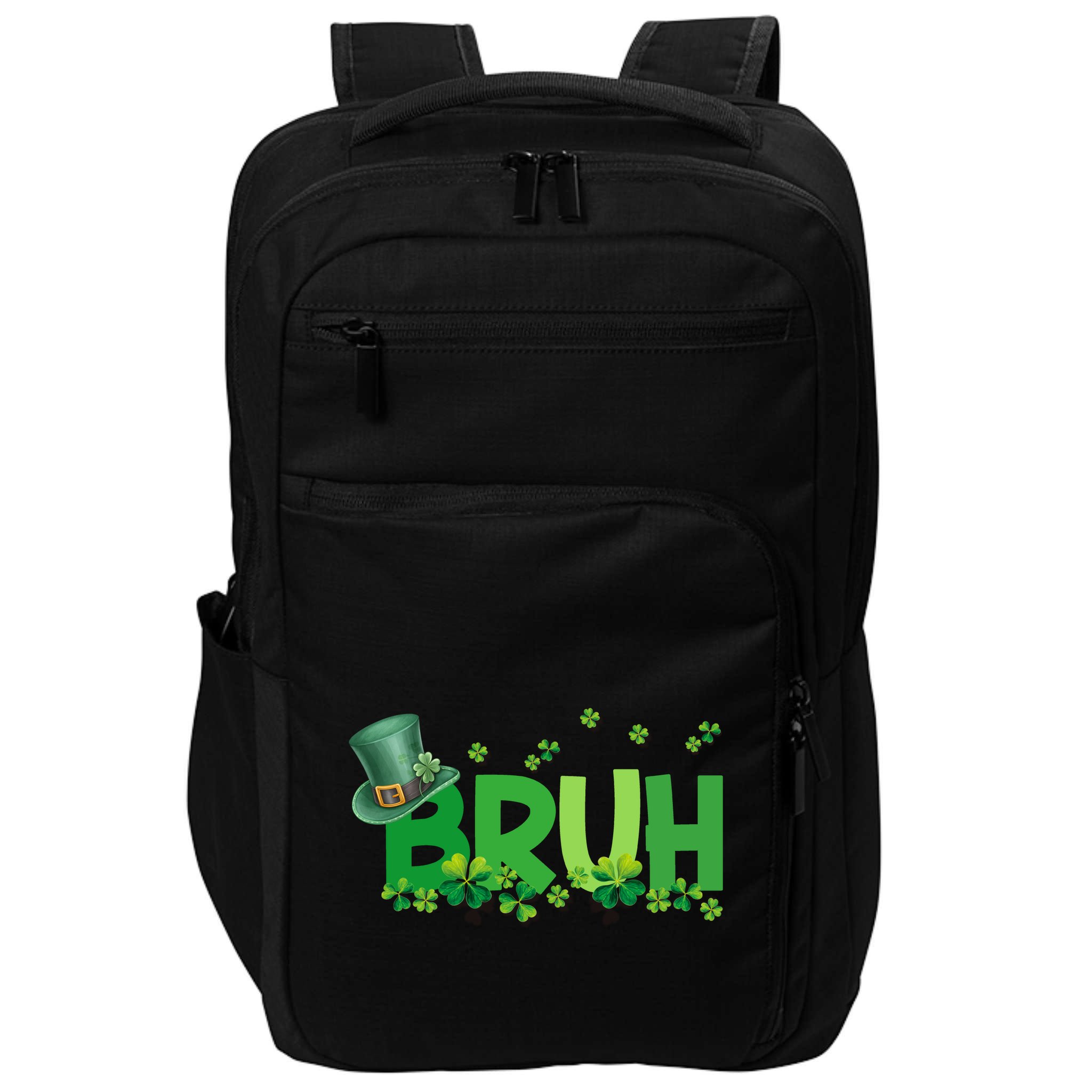 Saint Patricks Day Bruh St Pattys Day Impact Tech Backpack