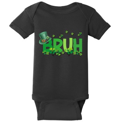 Saint Patricks Day Bruh St Pattys Day Baby Bodysuit