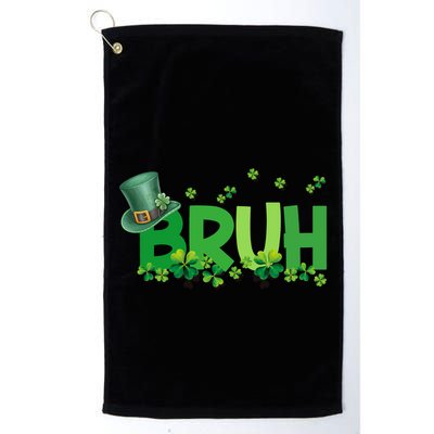 Saint Patricks Day Bruh St Pattys Day Golf Towel