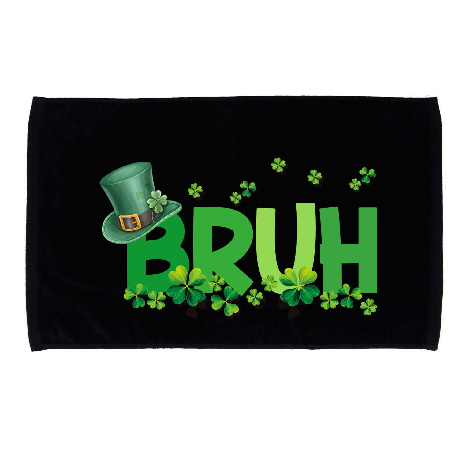 Saint Patricks Day Bruh St Pattys Day Microfiber Hand Towel