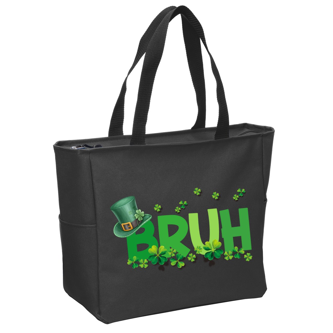 Saint Patricks Day Bruh St Pattys Day Zip Tote Bag