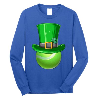 St Patrick's Day Tennis Irish Tennis Players Leprechaun Hat Gift Long Sleeve Shirt