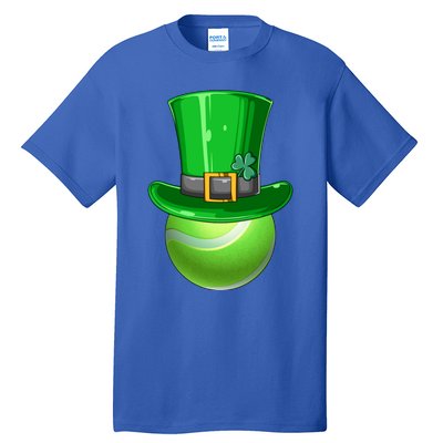 St Patrick's Day Tennis Irish Tennis Players Leprechaun Hat Gift Tall T-Shirt