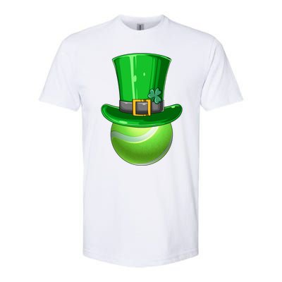 St Patrick's Day Tennis Irish Tennis Players Leprechaun Hat Gift Softstyle® CVC T-Shirt