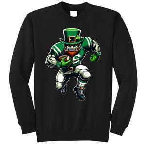 St PatrickS Day Leprechaun Football Player Irish Sweatshirt