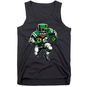 St PatrickS Day Leprechaun Football Player Irish Tank Top