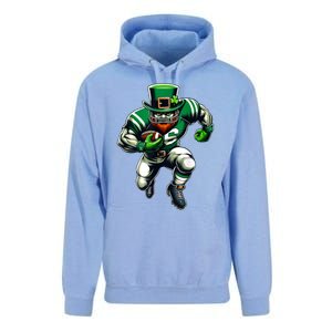 St PatrickS Day Leprechaun Football Player Irish Unisex Surf Hoodie