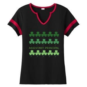 St Patricks Day Assistant Principal Gift Ladies Halftime Notch Neck Tee