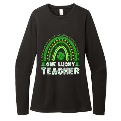 St. Patrick's Day One Lucky Teacher Ireland Premium Womens CVC Long Sleeve Shirt