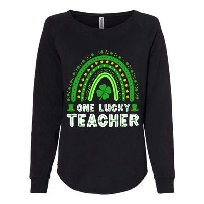 St. Patrick's Day One Lucky Teacher Ireland Premium Womens California Wash Sweatshirt