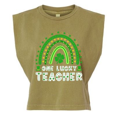 St. Patrick's Day One Lucky Teacher Ireland Premium Garment-Dyed Women's Muscle Tee