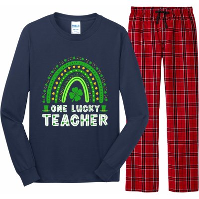 St. Patrick's Day One Lucky Teacher Ireland Premium Long Sleeve Pajama Set