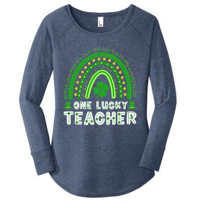 St. Patrick's Day One Lucky Teacher Ireland Premium Women's Perfect Tri Tunic Long Sleeve Shirt