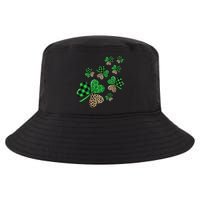St. Patricks Day Shamrock Irish Leopard Print Plaid Pattern Cool Comfort Performance Bucket Hat