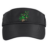 St. Patricks Day Shamrock Irish Leopard Print Plaid Pattern Adult Drive Performance Visor