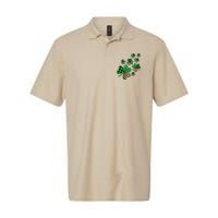 St. Patricks Day Shamrock Irish Leopard Print Plaid Pattern Polo