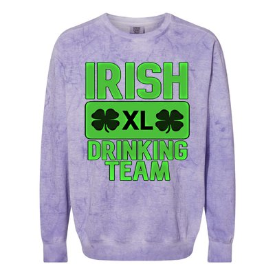 St Patrick's Day Irish Ing Team Gift Colorblast Crewneck Sweatshirt