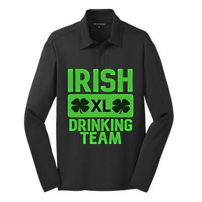 St Patrick's Day Irish Ing Team Gift Silk Touch Performance Long Sleeve Polo