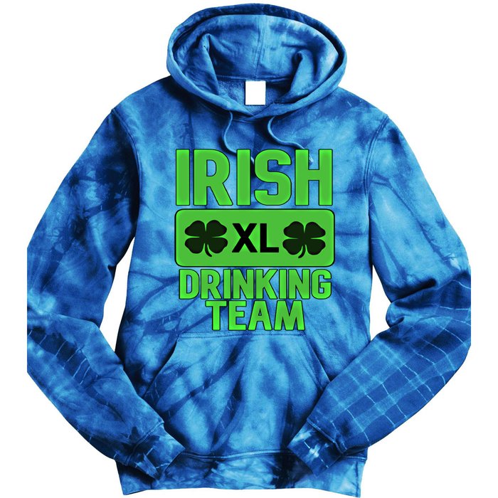 St Patrick's Day Irish Ing Team Gift Tie Dye Hoodie