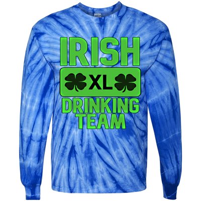 St Patrick's Day Irish Ing Team Gift Tie-Dye Long Sleeve Shirt