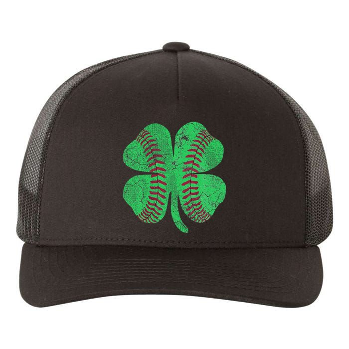 St Patrick's Day Shamrock Baseball Saint Paddy's Yupoong Adult 5-Panel Trucker Hat