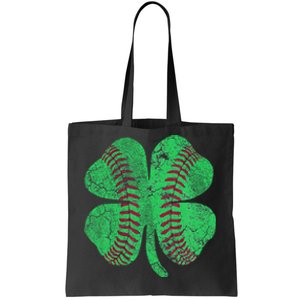 St Patrick's Day Shamrock Baseball Saint Paddy's Tote Bag