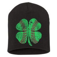 St Patrick's Day Shamrock Baseball Saint Paddy's Short Acrylic Beanie