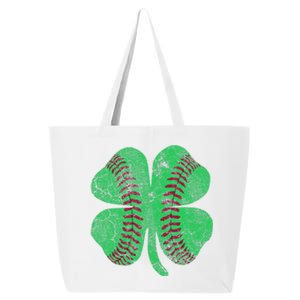 St Patrick's Day Shamrock Baseball Saint Paddy's 25L Jumbo Tote