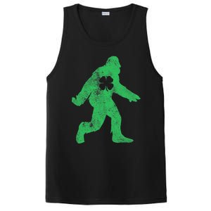 St Patrick's Day Bigfoot Sasquatch Saint Paddys Irish PosiCharge Competitor Tank