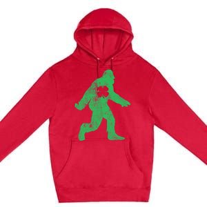 St Patrick's Day Bigfoot Sasquatch Saint Paddys Irish Premium Pullover Hoodie