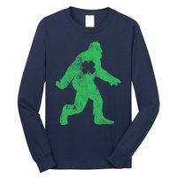 St Patrick's Day Bigfoot Sasquatch Saint Paddys Irish Long Sleeve Shirt