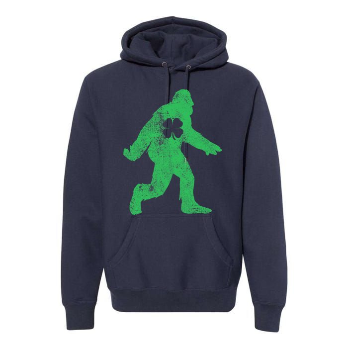 St Patrick's Day Bigfoot Sasquatch Saint Paddys Irish Premium Hoodie