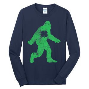 St Patrick's Day Bigfoot Sasquatch Saint Paddys Irish Tall Long Sleeve T-Shirt