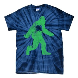 St Patrick's Day Bigfoot Sasquatch Saint Paddys Irish Tie-Dye T-Shirt