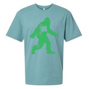 St Patrick's Day Bigfoot Sasquatch Saint Paddys Irish Sueded Cloud Jersey T-Shirt