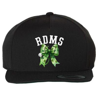 St PatrickS Day Coquette Bow Stethoscope Rdms Sonographer Wool Snapback Cap