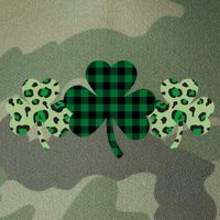 St Patricks Day Shamrock Pattern Legacy Tie Dye Trucker Hat