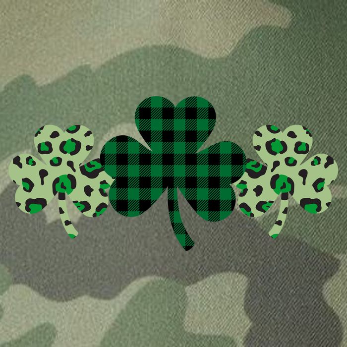 St Patricks Day Shamrock Pattern Legacy Tie Dye Trucker Hat