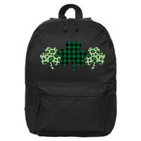 St Patricks Day Shamrock Pattern 16 in Basic Backpack